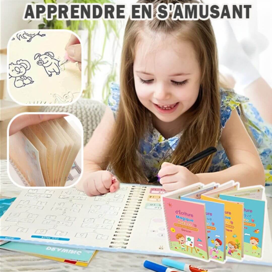 4 cahiers magiques pour enfants